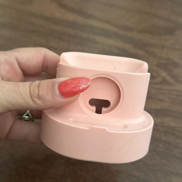 Apple Watch iwatch & phone charger Light Pink Silicone Docking Station Stand - Picture 5 of 5